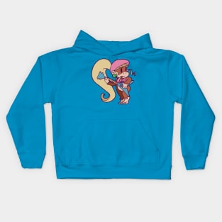 Cute Guitarist Dixie Kong Kids Hoodie